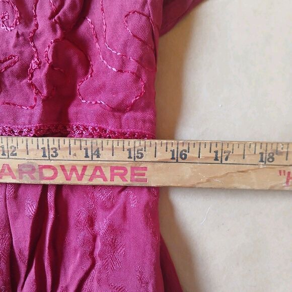 Scully Western Dress Womens XXL Sleeveless Midi Burgundy F0_HC118 Renn Fair - Picture 12 of 13